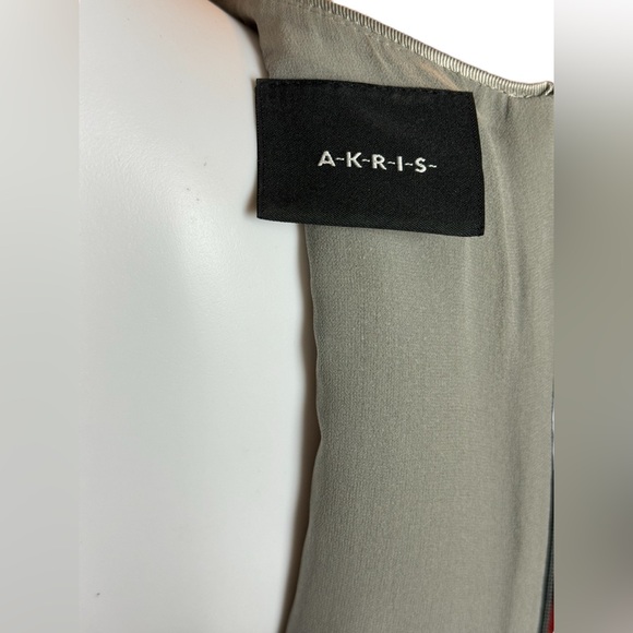 Akris Structured Metallic Techno Weave Sheath Dress - Picture 12 of 13